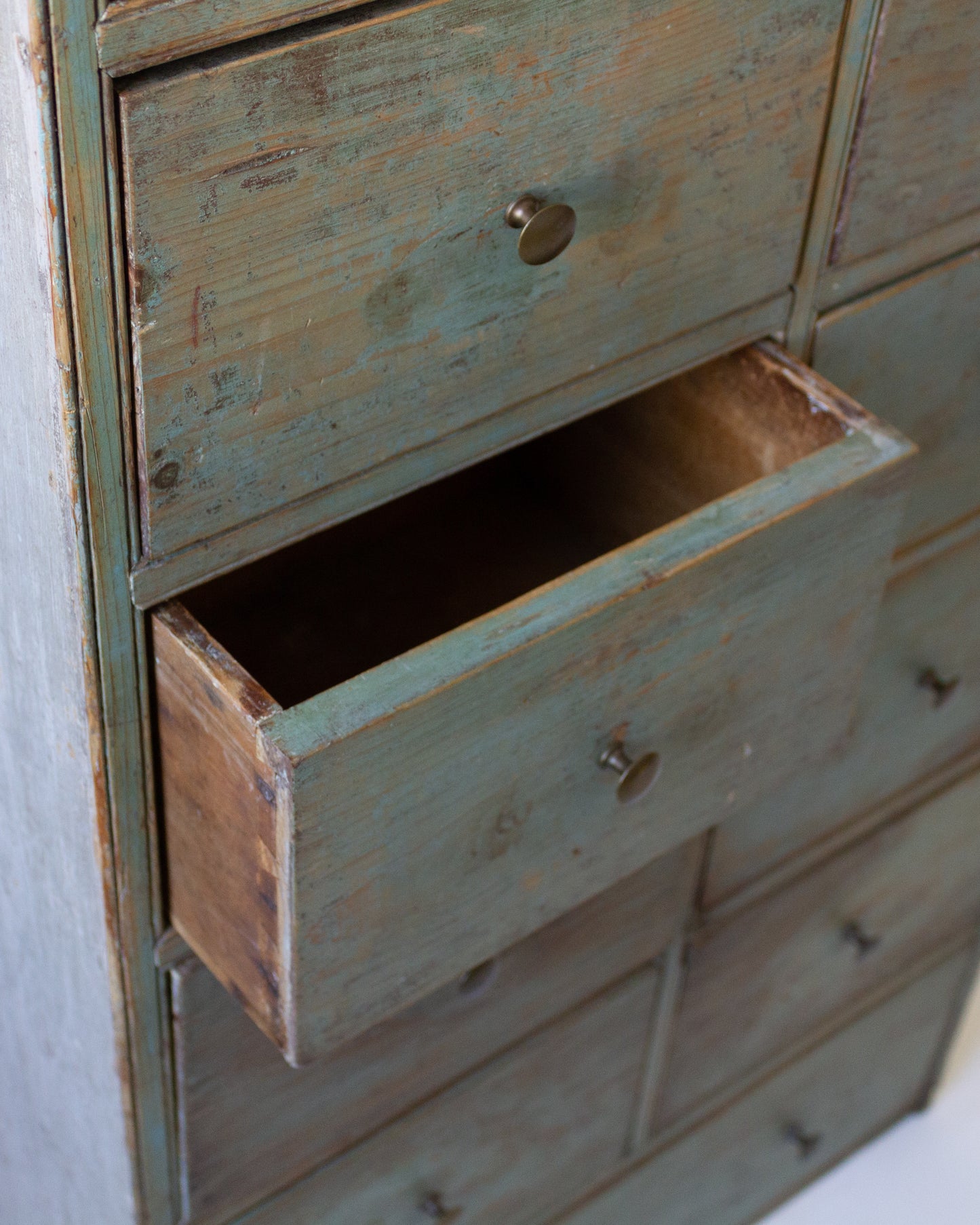 Early 19th C. Apothecary in Blue Paint