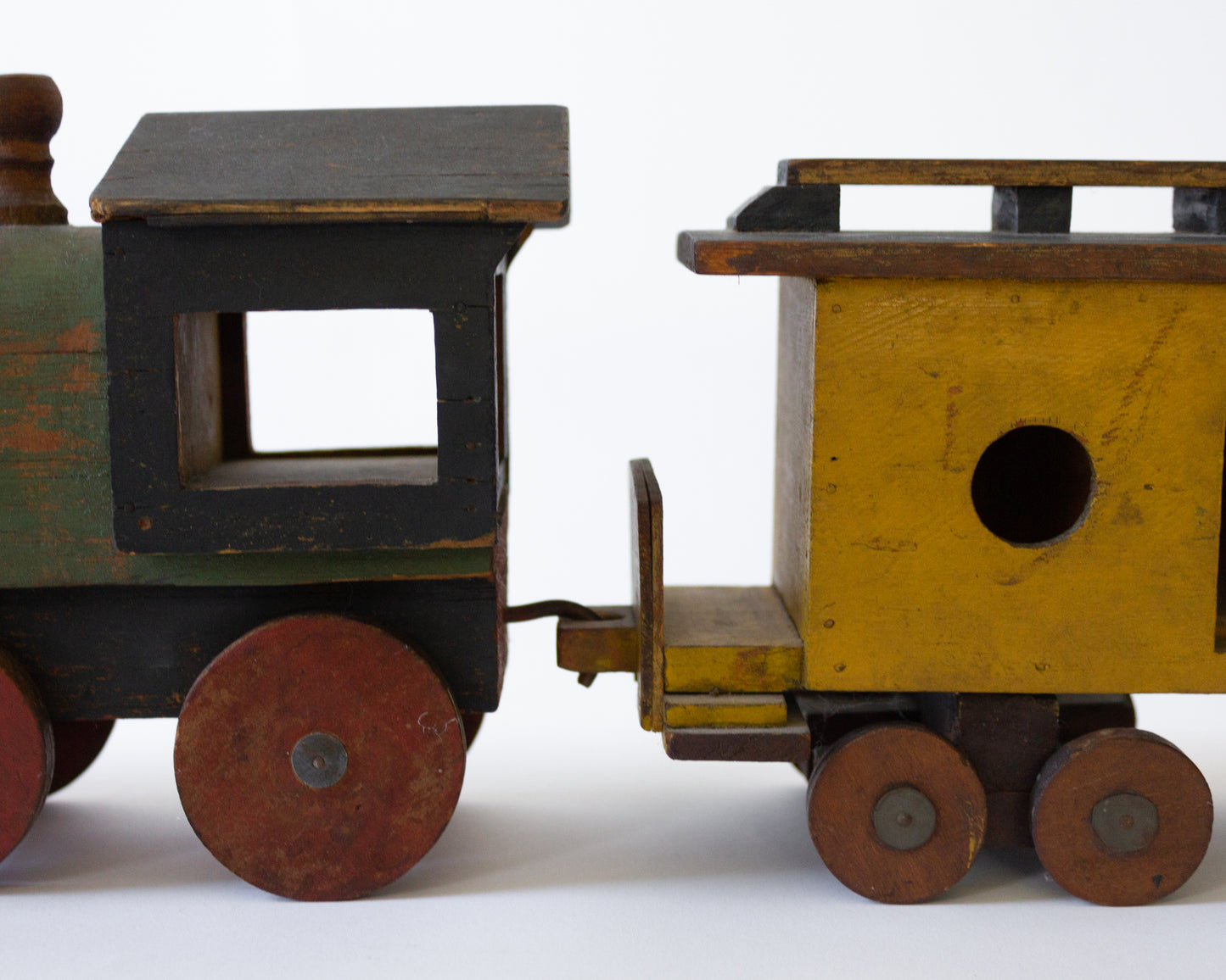 Folk Art Painted Toy Train