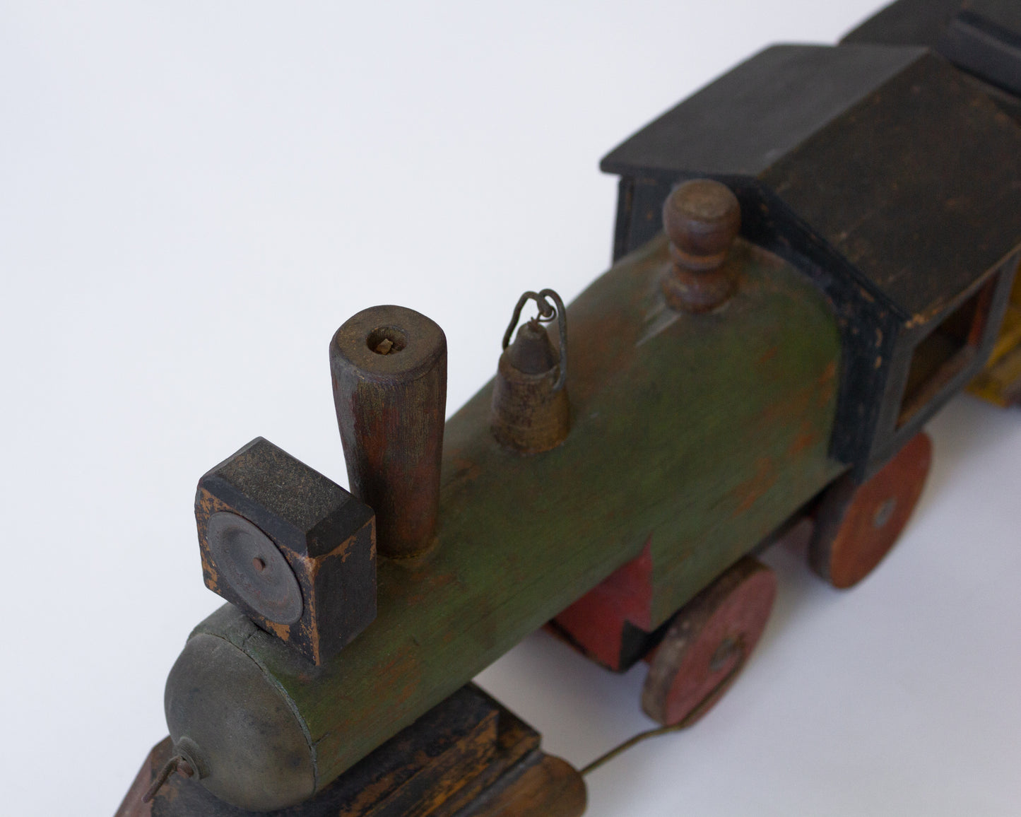 Folk Art Painted Toy Train