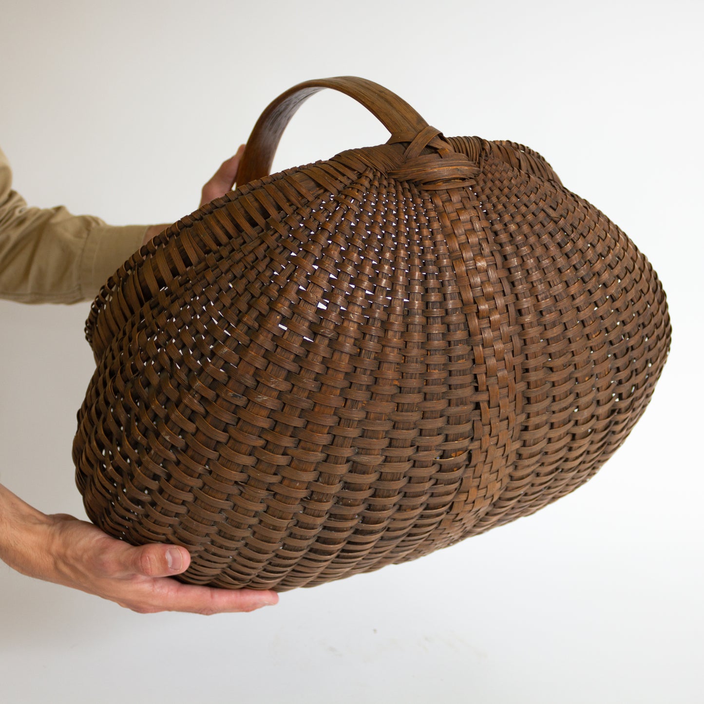 Rare Large 19th Century Buttocks Basket