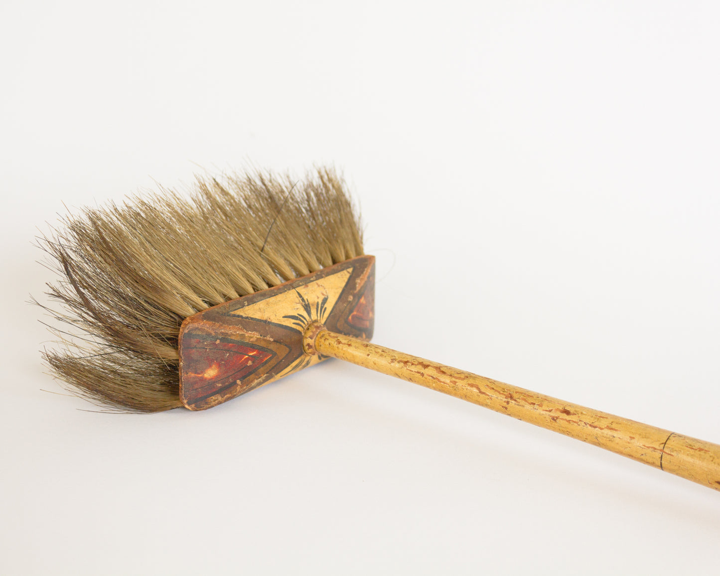 Paint Decorated Hearth Brush