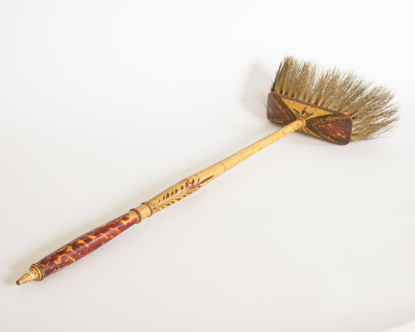 Paint Decorated Hearth Brush