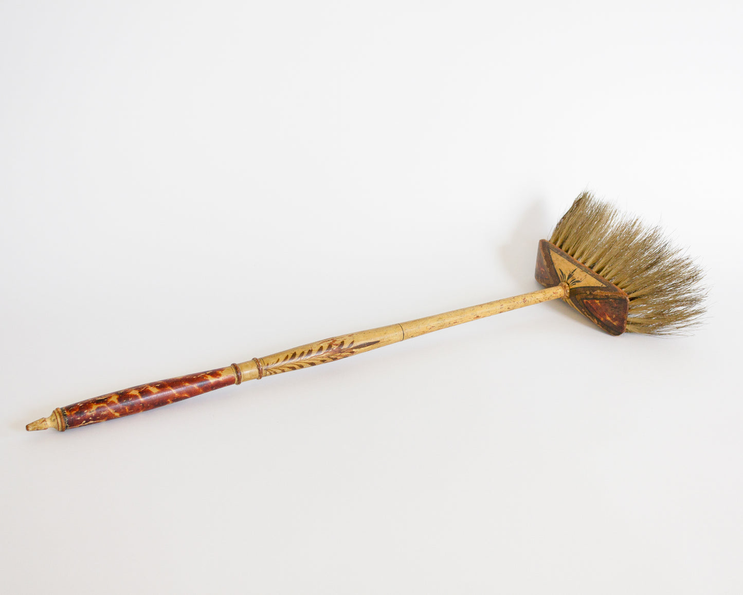 Paint Decorated Hearth Brush