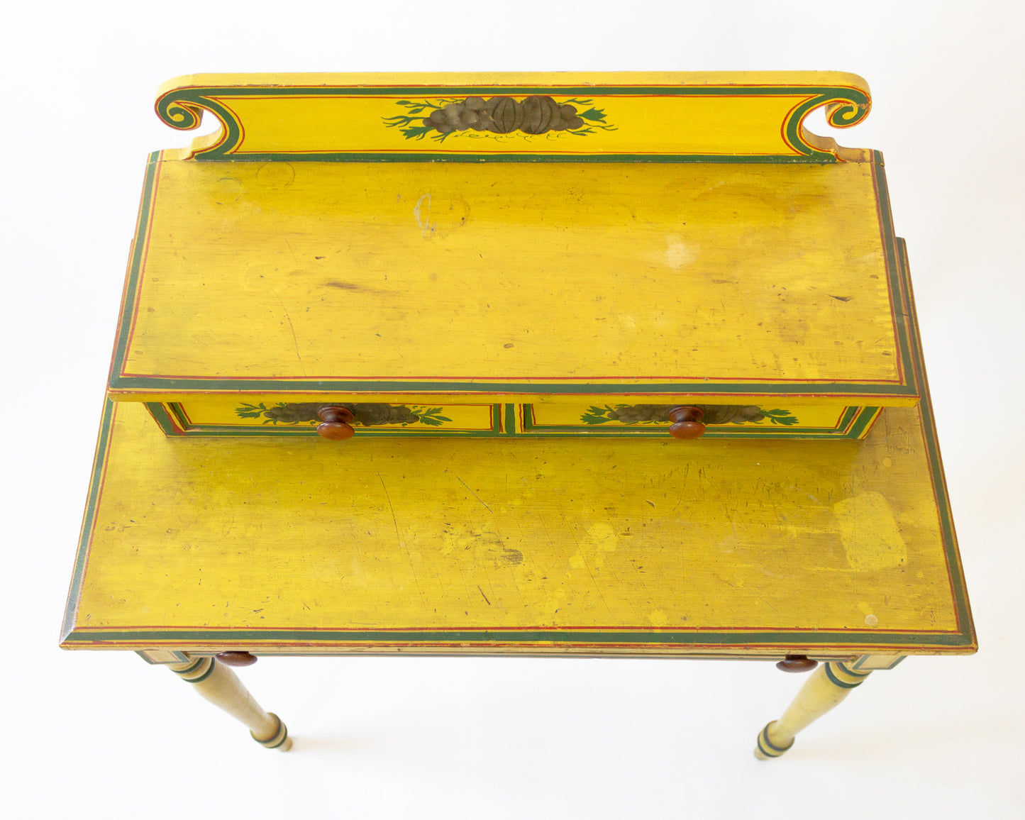 Early 19th C. Polychrome Painted Dressing Table