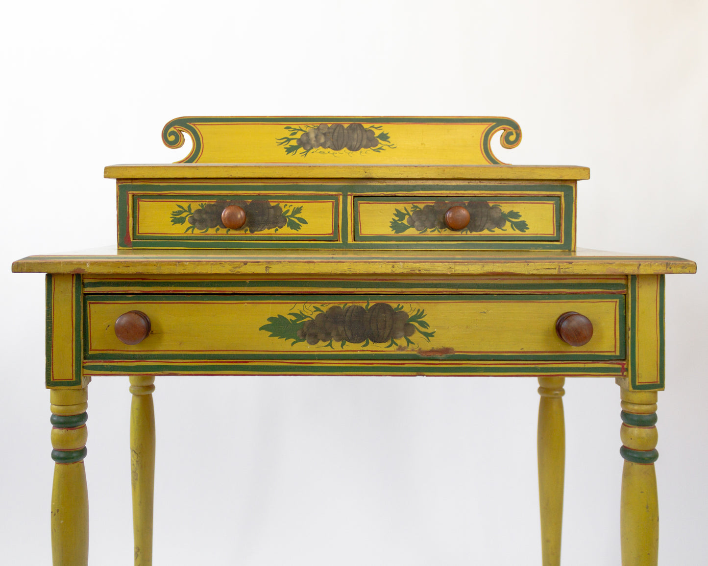 Early 19th C. Polychrome Painted Dressing Table
