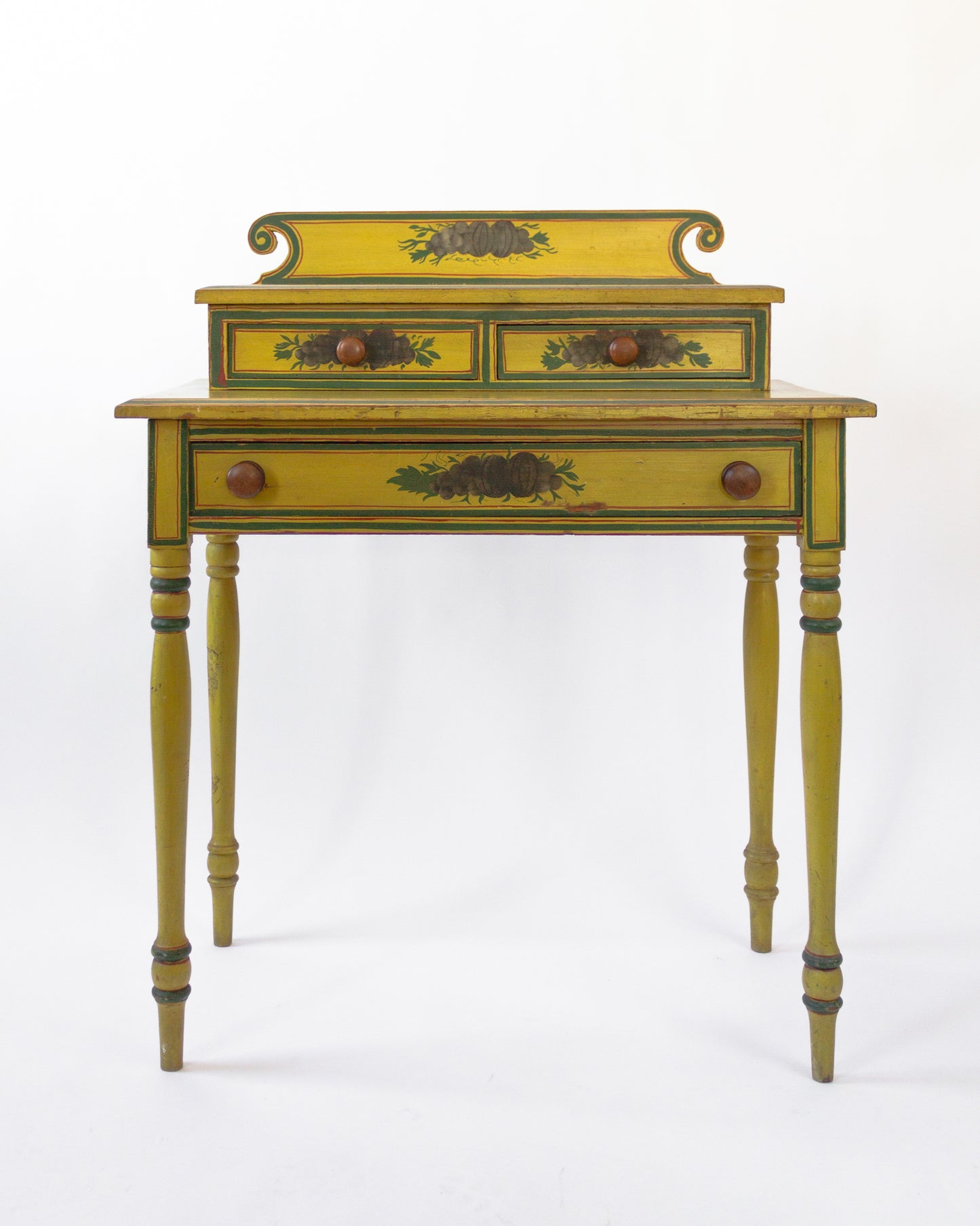 Early 19th C. Polychrome Painted Dressing Table