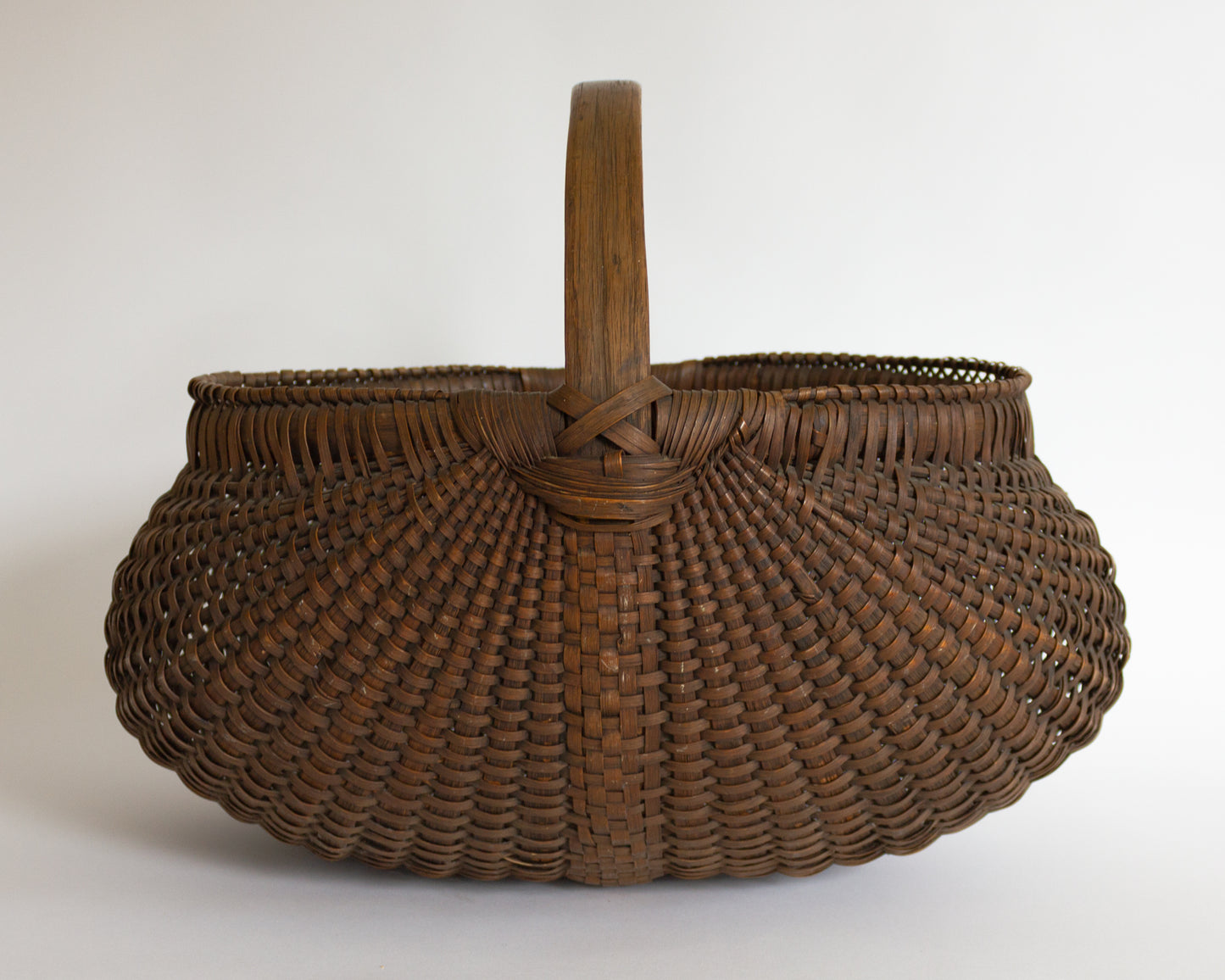 Rare Large 19th Century Buttocks Basket
