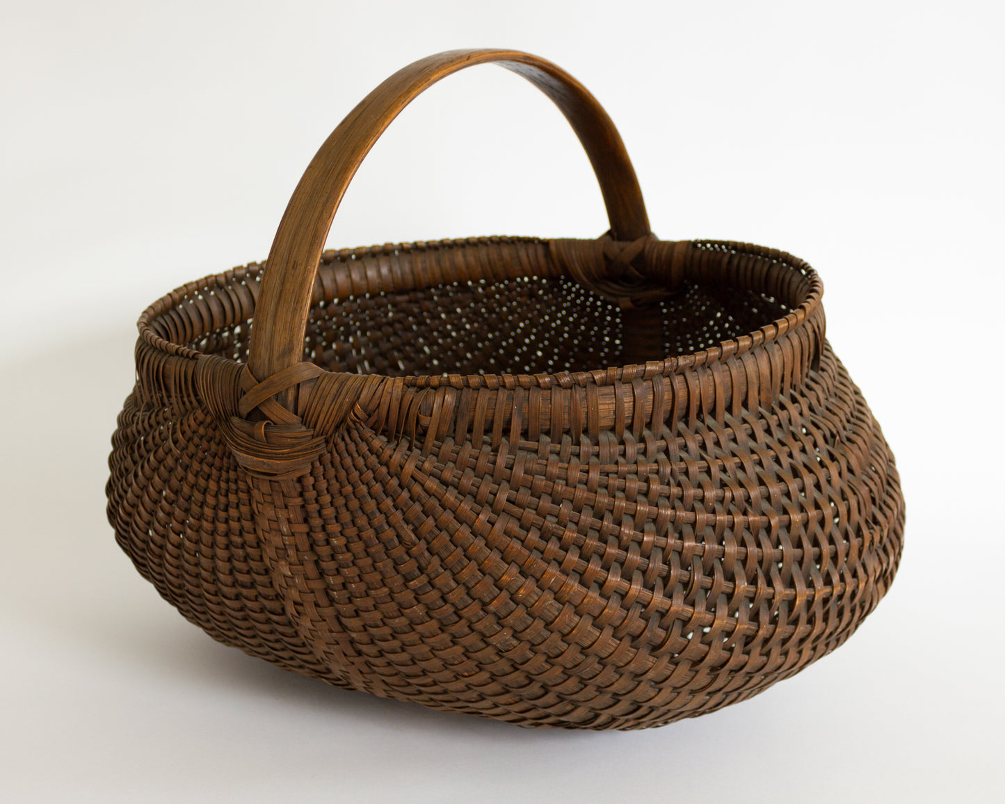 Rare Large 19th Century Buttocks Basket