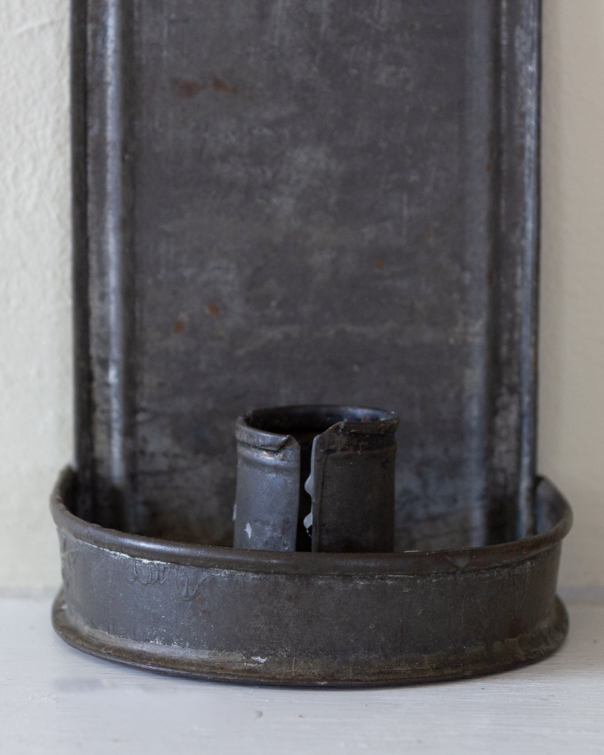 Pair of Tin candle sconces, mid 19th century,