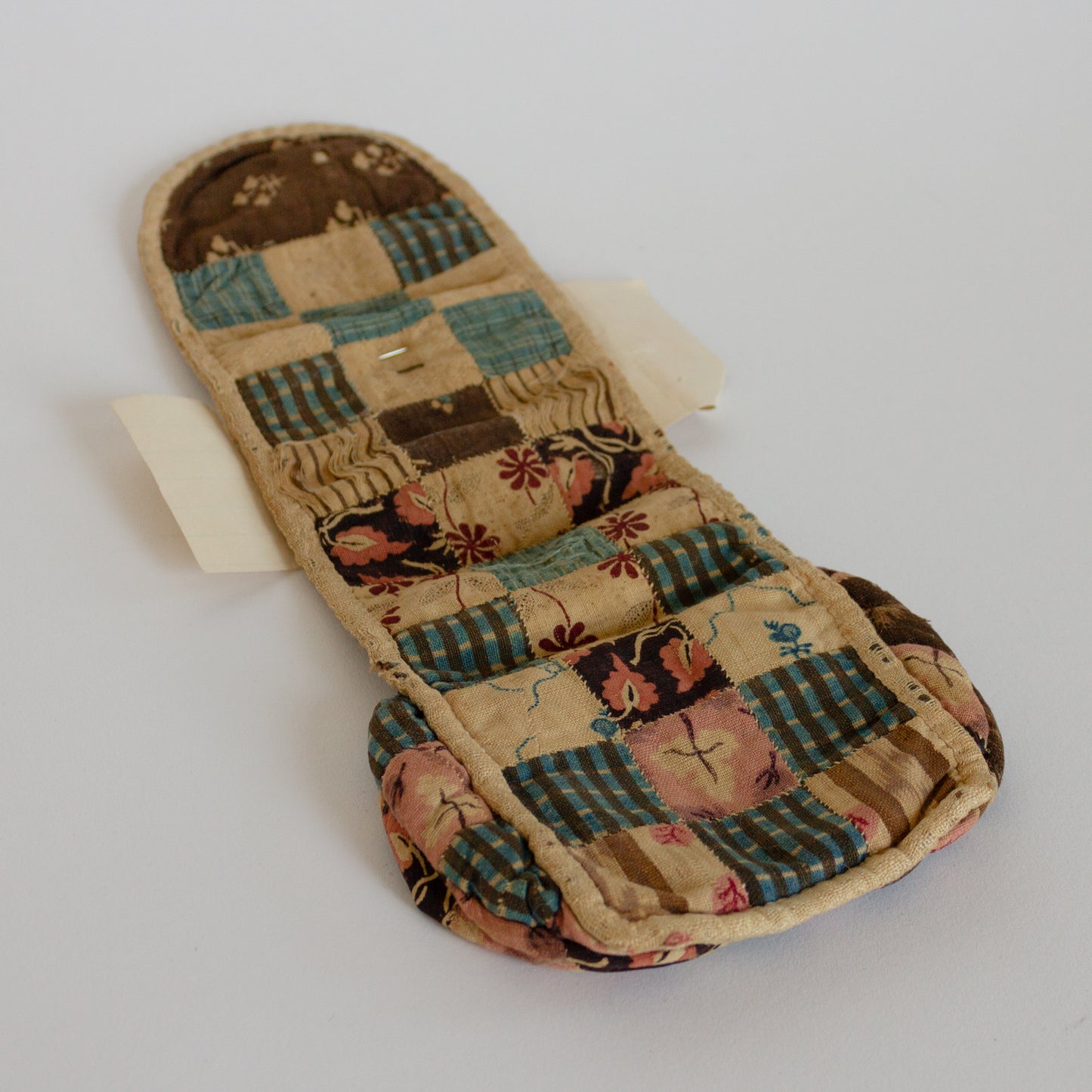 19th C. Pieced Sewing Roll Up