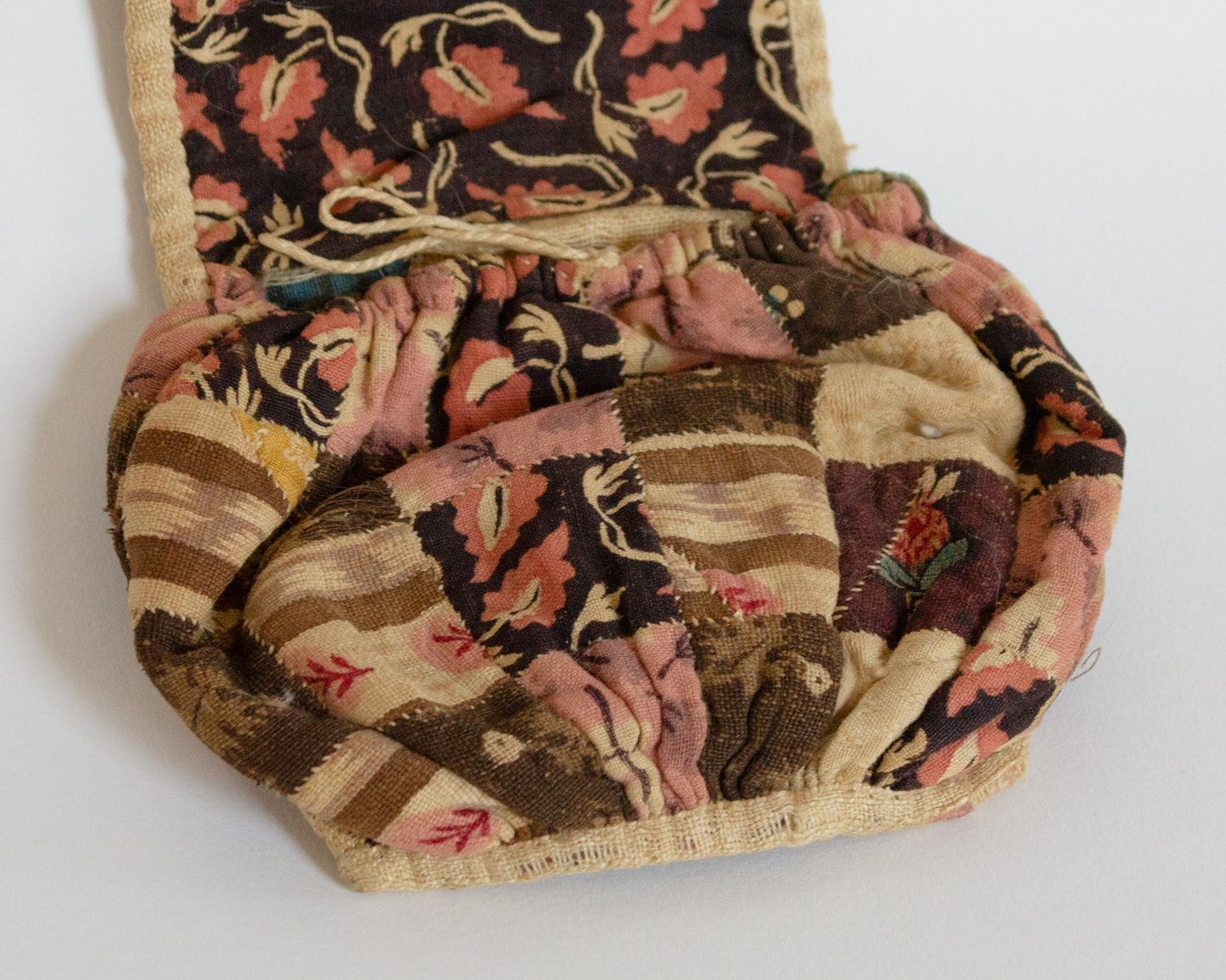 19th C. Pieced Sewing Roll Up