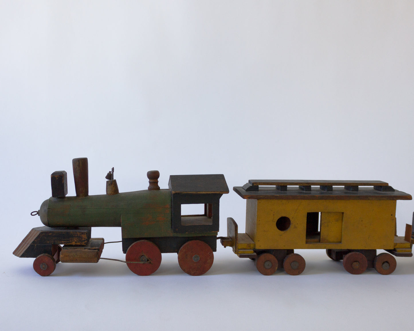 Folk Art Painted Toy Train