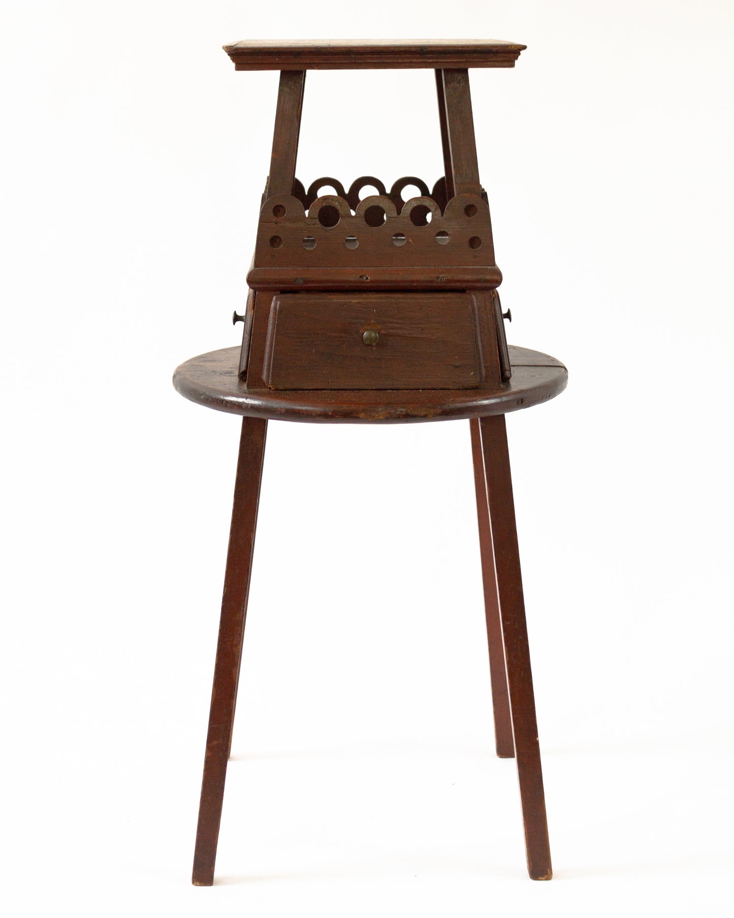 Rare or Possibly Unique Early Sewing Stand