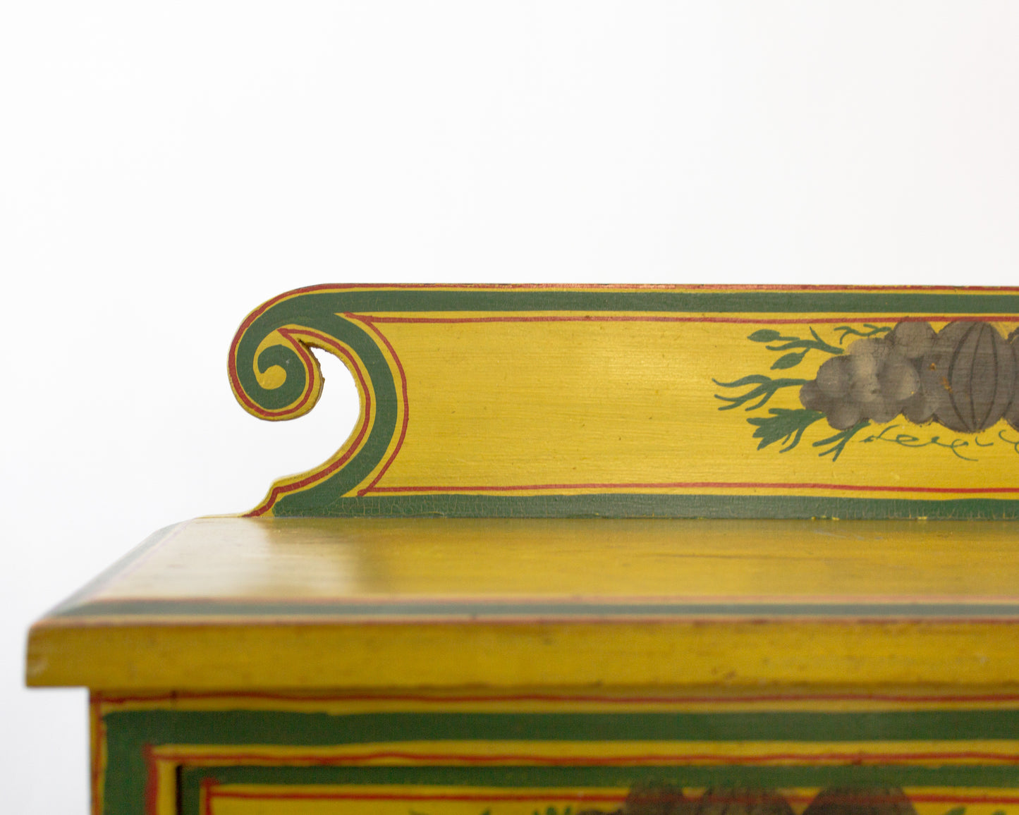 Early 19th C. Polychrome Painted Dressing Table